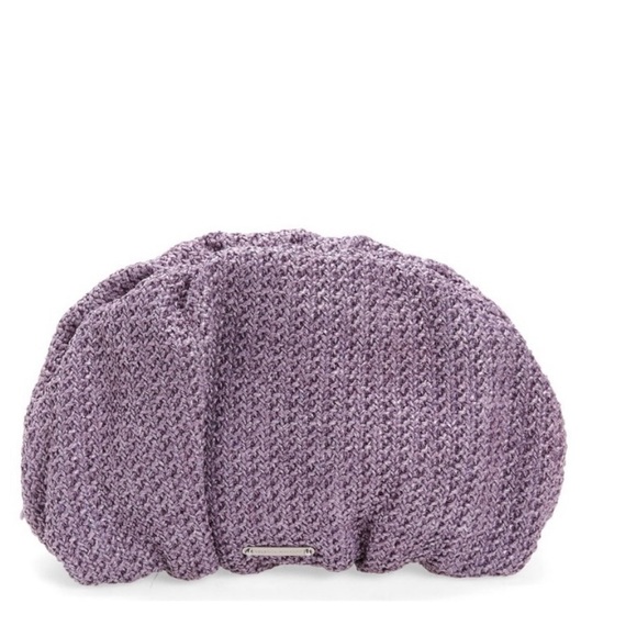 Rebecca minkoff clutch ruched faux leather clutch in light wisteria - Picture 3 of 7